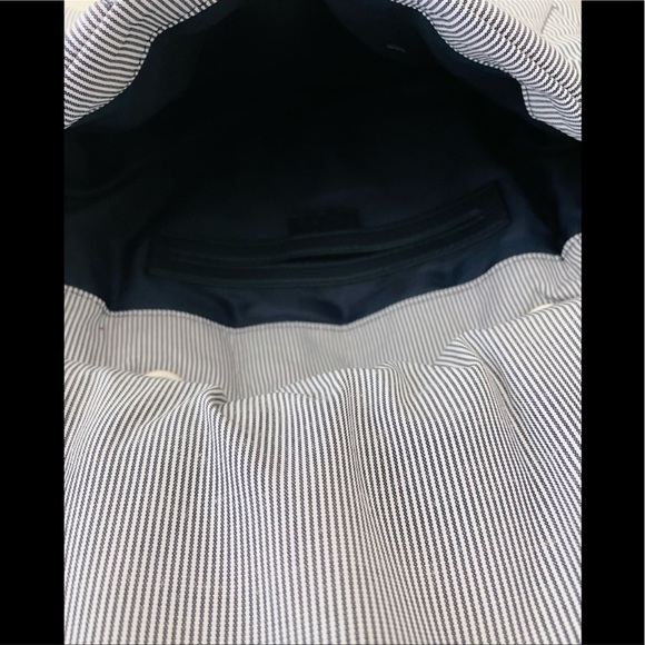 ZARA QUILTED SHOULDER BAG WITH CHAIN STRAPS IN BLUE | NWOT - Picture 4 of 5